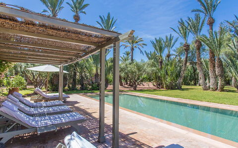 Villa Hasna: Piscina, Recurso, Mueble Para Exteriores, Sombra, Eco Hotel, Hacienda, Sunlounger, Paisajismo, Hotel