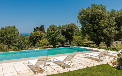 Villa Riva: Mueble, Jardín, Mueble Para Exteriores, Piscina, Sombra, Silla, Losa, Paisajismo, Césped, Patio Interior