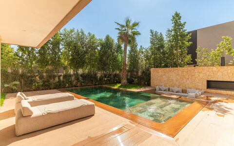 Villa Hamza: Piscina, Recurso, Eco Hotel, Jardín, Paisajismo, Sombra, Patio Interior, Villa, Hotel