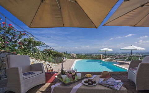 Villa delle Rose: Piscina, Recurso, Mueble Para Exteriores, Paraguas, Silla, Hotel, Ciudad De Vacaciones, Eco Hotel, Villa, Planta De Casa