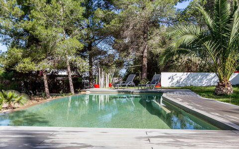 Villa Roja: Piscina, Recurso, Sombra, Jardín, Eco Hotel, Paisajismo, Fuente De Agua, Patio Interior, Mueble Para Exteriores