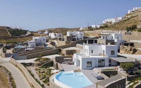 The Mykonian Castle: Arquitectura, Barrio Residencial, Casa, Departamento, Villa, Ático, Balcón, Hotel