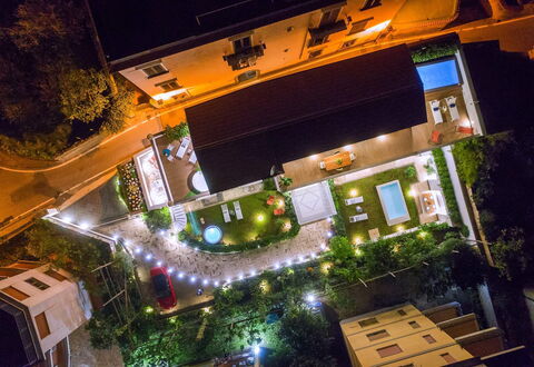 Suite Agave: Noche, Jardín, Piscina, La Iluminación Del Paisaje, Paisajismo, Recurso, Patio Interior, Patio, Yarda, Vista Panorámica