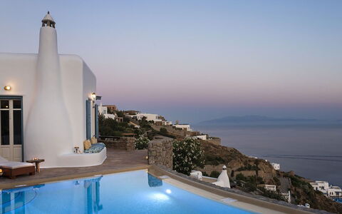 Villa Elpida: Azul, Piscina, Recurso, Hotel, Villa, Ático, Sala