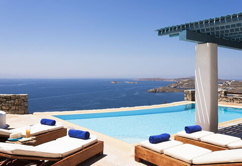 Villa Elpida: Azul, Piscina, Recurso, Mueble Para Exteriores, Mar, Villa, Eco Hotel, Sunlounger, Sombra, Hotel
