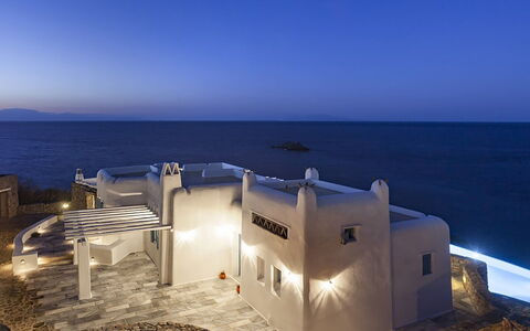 Efkalia: Azul, Arquitectura, Mar, Oceano, Costa, Villa, Mansión, Balcón, Escalera