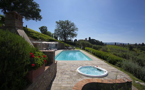 Villa Chianti: Piscina, Paisaje, Jardín, Paisajismo, Inmuebles, Fuente De Agua, Patio Interior, Yarda, Losa, Hacienda