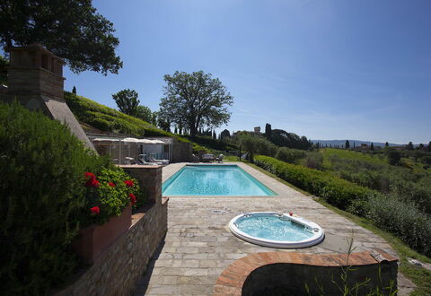 Villa Chianti: Piscina, Paisaje, Jardín, Paisajismo, Inmuebles, Fuente De Agua, Patio Interior, Yarda, Losa, Hacienda