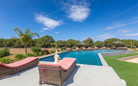 Villa Castiglioni: Azul, Paisaje, Jardín, Paisajismo, Césped, Piscina, Parque, Eco Hotel, Recurso, Césped Artificial