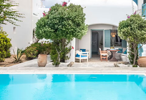 Mykonos Pool House 2: Piscina, Maceta, Recurso, Planta De Casa, Mueble Para Exteriores, Inmuebles, Eco Hotel, Paisajismo, Patio, Hacienda