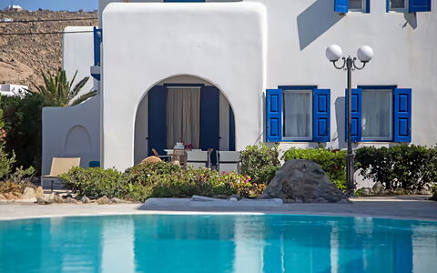 Mykonos Pool House 8: Azul, Piscina, Hotel, Recurso, Villa, Ciudad De Vacaciones