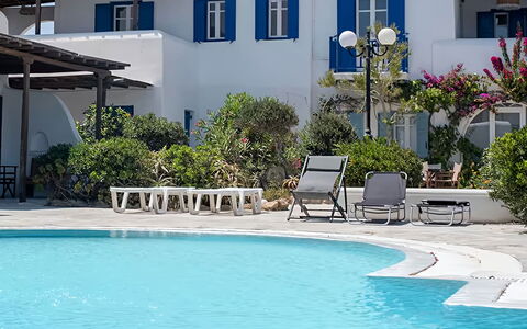 Mykonos Pool House 9: Azul, Piscina, Recurso, Mueble Para Exteriores, Hotel, Ciudad De Vacaciones, Villa, Eco Hotel