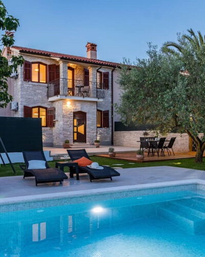 Villa Pietra: Mar, Oceano, Costa, Luz De Sol, Sombra, Noche, Balcón, Toldo, Playa, Sombra