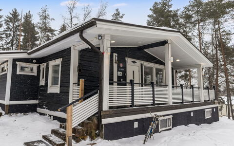 Villa Kökköharju: Madera, Invierno, Casa, Nieve, Congelación, Cabaña, Vía Muerta, Porche, Cuarto De Troncos