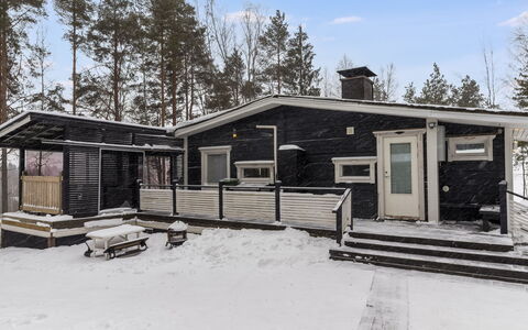 Villa Kökköharju: Invierno, Nieve, Casa, Congelación, Cabaña, Vía Muerta, Cuarto De Troncos, Hielo, La Luz Del Día
