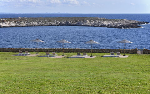 Villa Stornella: Azul, Horizonte, Mar, Costeras Y Los Accidentes Geográficos Oceánico, Costa, Oceano, Apuntalar, Playa, Zona Tropical, Mueble Para Exteriores