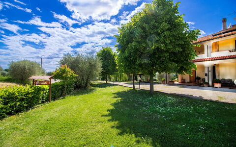Gli Ulivi: Azul, El Terreno Del Lote, Césped, Jardín, Inmuebles, Casa De Campo, Sombra, Yarda, Paisajismo, Hacienda