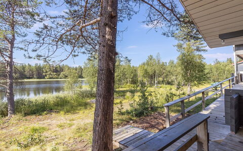 Sevettijärventie 8753: Bosque, Alerce, Vía Muerta, Cuarto De Troncos, Porche, Familia De Pino, Estructura Al Aire Libre