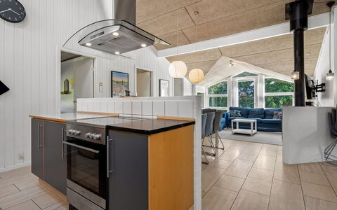 Fria - 200M from the Sea: Diseño De Interiores, Piso, Madera, Techo, Lámpara, Mueble, Cocina, Suelo, Encendiendo, Electrodoméstico
