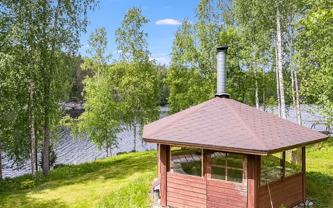 Villa Kaidanjylhä: Madera, Techo, Kiosko, Pabellón, Estructura Al Aire Libre, Cabaña, Edificios Del Jardín, Cobertizo, Cuarto De Troncos, \Choza
