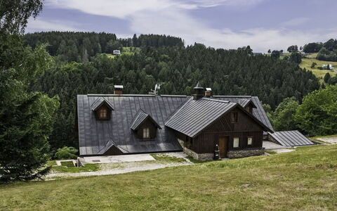 Penzion Exnar: Techo, Cabaña, Casa, Casa, Área Rural, Casa De Campo, Alerce, Pueblo, Valle, Vía Muerta