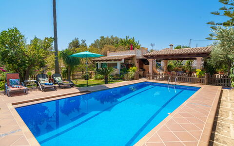 Cas Pobler: Piscina, Azul, Recurso, Mueble Para Exteriores, Ocio, Mueble, Eco Hotel, Sombra, Silla, Hacienda