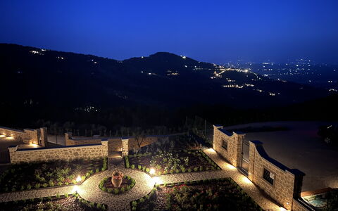 Villa Maddalena alla Guglielmesca: Noche, Paisaje, Medianoche, Iluminación De Seguridad, La Iluminación Del Paisaje, Oscuridad, Noche, Pasarela