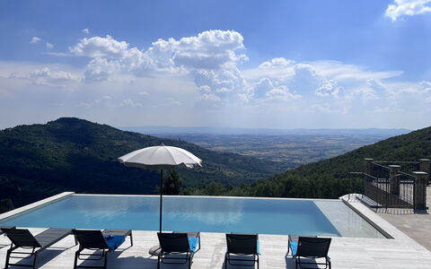 Villa Maddalena alla Guglielmesca: Piscina, Colina, Mueble Para Exteriores, Material Compuesto, Hill Station, Cordillera, Recurso, Cresta, Eco Hotel, Sunlounger