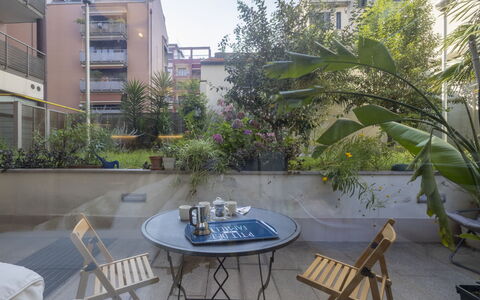 Nolo Garden Loft: Departamento, Arquitectura, Barrio Residencial, Condominio, Material Compuesto, Diseño Urbano, Balcón, Uso Mixto, Sombra