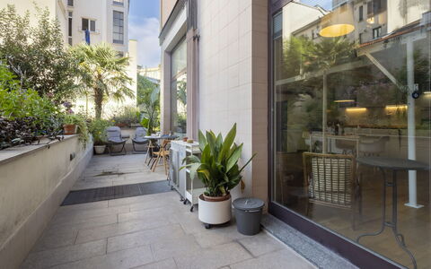 Nolo Garden Loft: Departamento, Arquitectura, Barrio Residencial, Condominio, Material Compuesto, Diseño Urbano, Balcón, Uso Mixto, Sombra