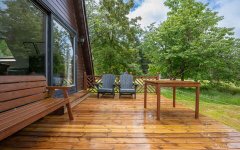 Loch Oich View (Lodge 6): Suelos De Madera, Madera, Madera Dura, Tablón, Cubierta, Manchas De Madera, Porche, Cabaña, Boardwalk, Material Natural