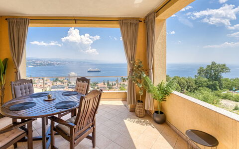Judy: Mueble, Cocina Y Comedor Mesa, Silla, Suelo, Mar, Balcón, Oceano, Recurso, Eco Hotel, Comedor