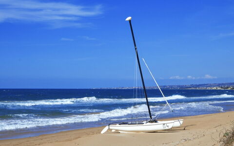 Villa Don Pino: Barco, Azul, Watercraft, Velero, Barcos Y Canotaje - Efectos Y Equipo, Mar, Mástil, Navegación, Oceano