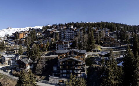 La Rosière 620: Árbol, Edificio, Nieve, Arquitectura, Paisaje, Invierno, Casa, Casa, Hill Station, Pendiente