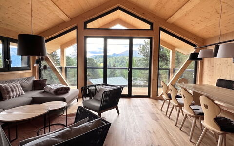 02 Nth051 18B Sup Chalet mit Sauna und Hot Tub 2 e: Madera, Madera Dura, Techo, Sala, Silla, Manchas De Madera, Material Natural, Suelos De Madera, Haz, Cuarto De Troncos