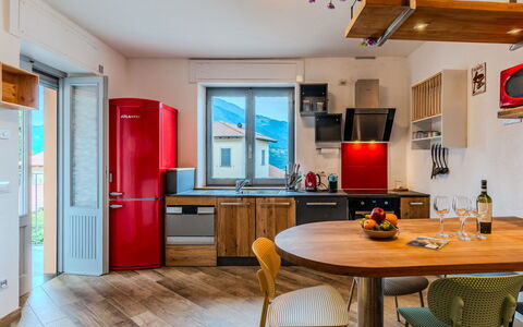 Casa Matilde: Mueble, Diseño De Interiores, Piso, Madera, Cocina, Suelo, Techo, Mostrador, Habitación, Electrodoméstico
