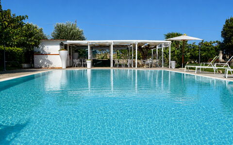 Villa Gertrude: Piscina, Recurso, Mueble Para Exteriores, Material Compuesto, Sombra, Ocio, Eco Hotel, Sunlounger, Hotel, Thermae