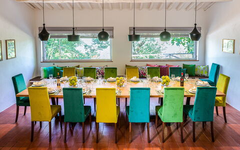 Borgo San Polino: Mueble, Diseño De Interiores, Mesa, Techo, Silla, Piso, Comedor, Textil, Encendiendo, Habitación