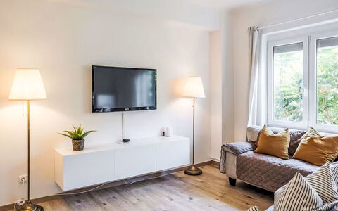 Prague Castle Oasis: Mueble, Diseño De Interiores, Televisión, Piso, Madera, Sofá, Sala, Set De Televisión, Dispositivo Electronico, Habitación