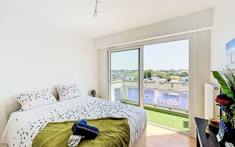 Résidence de la Mer: Departamento, Diseño De Interiores, Casa, Cama, Habitación, Habitación, Sábana, Lecho, Linos, Hotel
