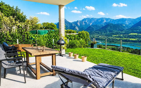 Karawanken Panorama: Mueble, Mueble Para Exteriores, Silla, Mesa, El Terreno Del Lote, Cordillera, Mesa Al Aire Libre, Sombra, Eco Hotel, Jardín