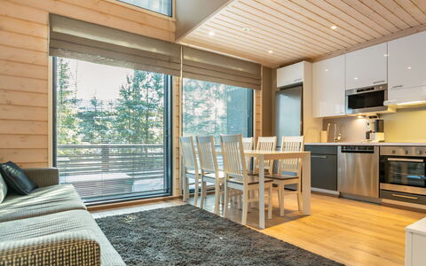 Golfarinkunnas 9A: Diseño De Interiores, Mueble, Piso, Madera, Techo, Suelo, Sala, Casa, Habitación, Suelos De Madera