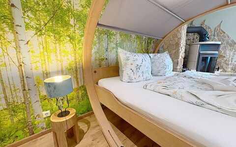 Bionestlein Premium-Appartment mit Sauna: Diseño De Interiores, Mueble, Habitación, Cama, Lecho, Almohada, Habitación, Linos, Sábana, Amortiguar