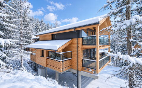 02 Nth055 18F Sup Chalet mit Sauna und Hot Tub 2 e: Invierno, Cabaña, Balcón, Nieve, Congelación, Cuarto De Troncos, La Luz Del Día, Vía Muerta, Pretil