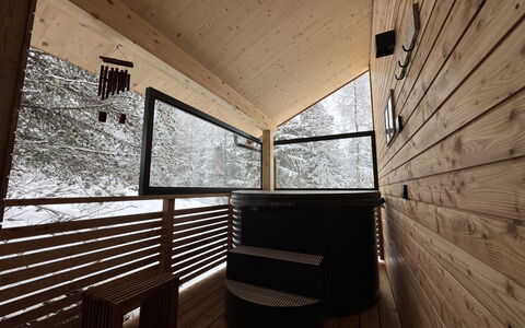 02 Nth056 18G Sup Chalet mit Sauna und Hot Tub 2 e: Casa, Arbusto, Casa, Barrio Residencial, Inmuebles, Cabaña, Hacienda, Yarda, Sombra, Césped