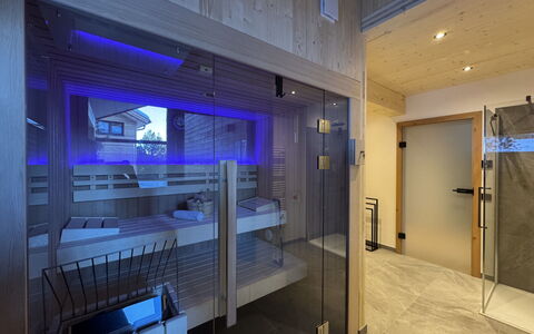 02 Nth053 18D Sup Chalet mit Sauna und Hot Tub 2 e: Casa, Arbusto, Casa, Barrio Residencial, Inmuebles, Cabaña, Hacienda, Yarda, Sombra, Césped
