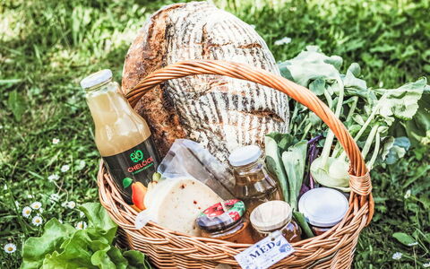 U Šenkýře Mikeše: Cesta, Picnic, Cesta De Picnic, Mimbre, Comida, Fruta, Produce, Los Alimentos Naturales, Cesto
