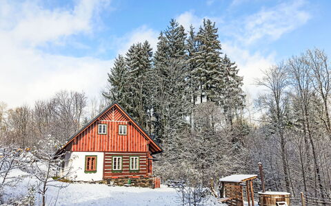 U Kazíků: Árbol, Casa, Madera, Casa, Cabaña, Invierno, Techo, Nieve, Área Rural, Congelación