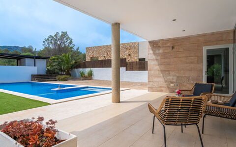Villa Brisa: Azul, Balcón, Pretil, Departamento, Cerca, Mar, Recurso, Condominio, Piscina, Hotel