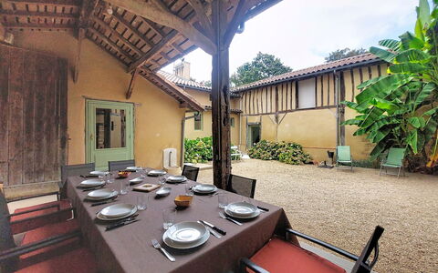 La Ferme de Bordenave: Azul, Balcón, Pretil, Departamento, Cerca, Mar, Recurso, Condominio, Piscina, Hotel